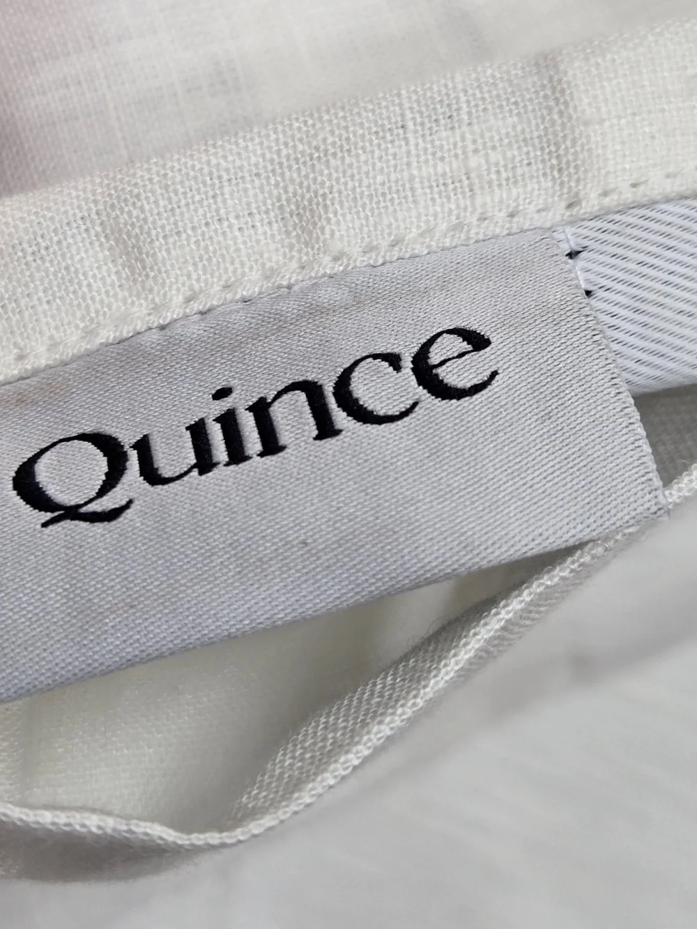 NWT QUINCE Set Of 2 48x96 European Linen True Blackout Curtains White 9509